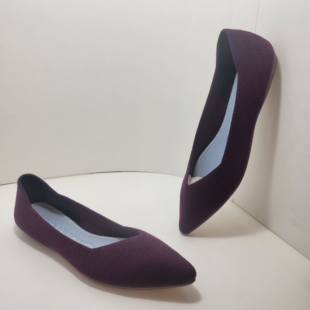 Rothy's Plum Purple Pointed-Toe Flats - Picture 3 of 10